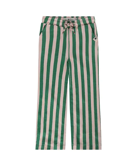 Stains & Stories Broek Wide Leg Gestreept