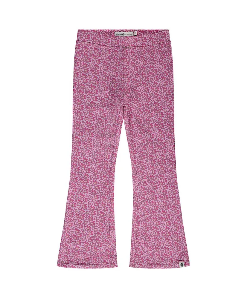 Stains & Stories Flared Broek Bloemenprint