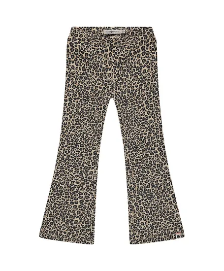 Stains & Stories Flared Broek Leopard