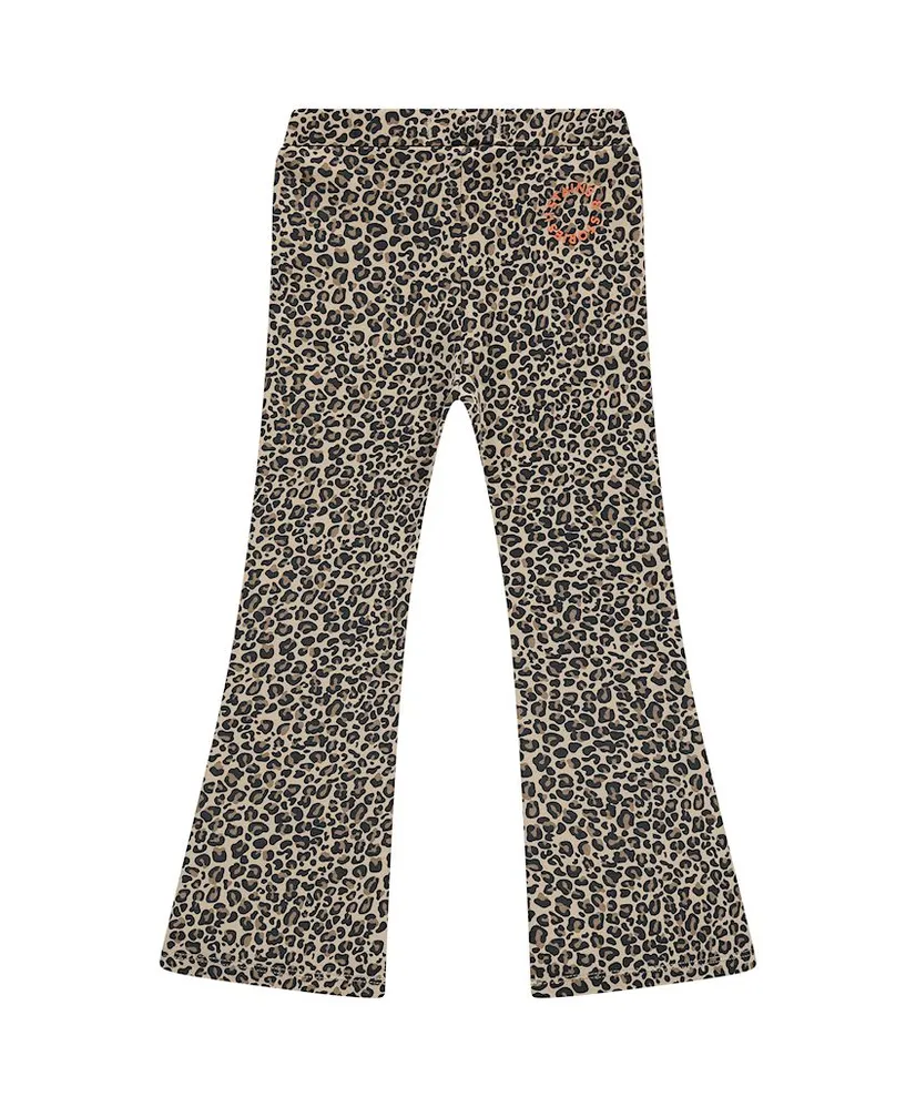 Stains & Stories Flared Broek Leopard
