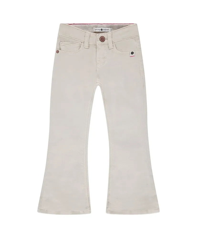 Stains & Stories Flared Jeans Effen