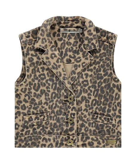 Stains & Stories Gilet Leopard