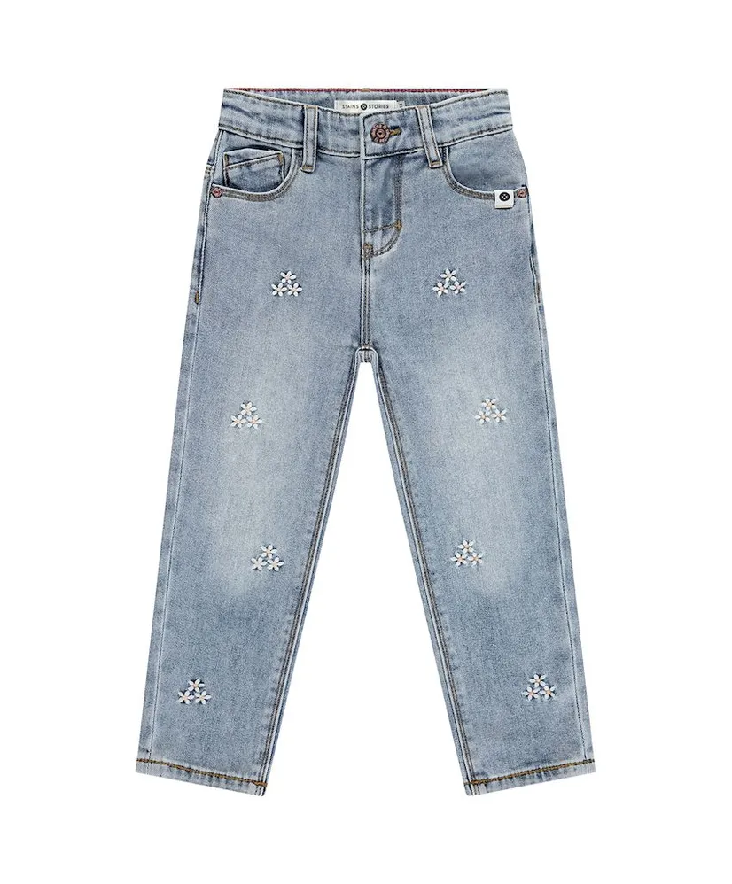 Stains & Stories Jeans Bloemen Embroidery