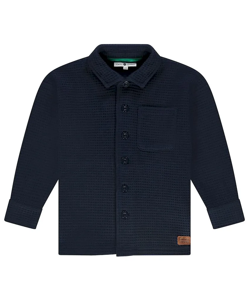 Stains & Stories Overshirt Wafel Structure