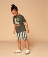 Stains & Stories Sweat Short Gestreept