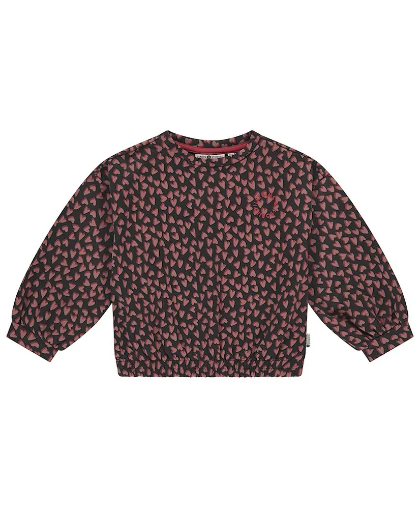 Stains & Stories Sweatshirt Allover Hartjes