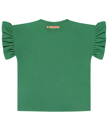 Stains & Stories T-shirt Bloem Ruffle
