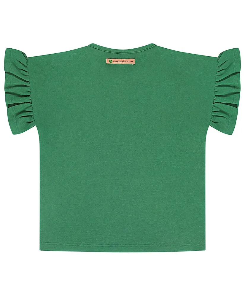 Stains & Stories T-shirt Bloem Ruffle