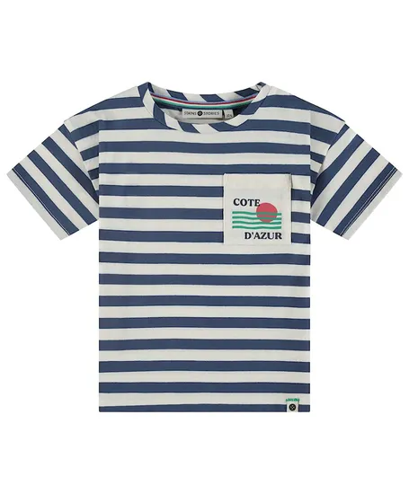 Stains & Stories T-shirt Gestreept Cote D'Azur