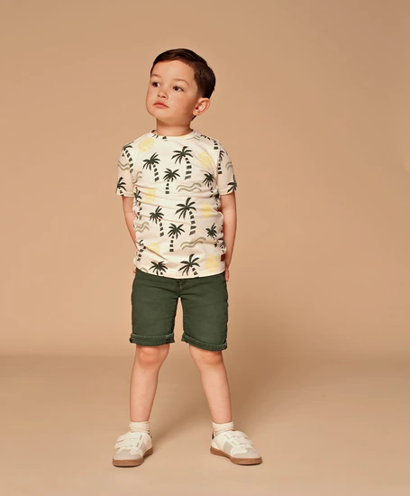 Stains & Stories T-shirt Palm Allover Print