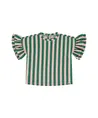 Stains & Stories Top Ruffle Gestreept