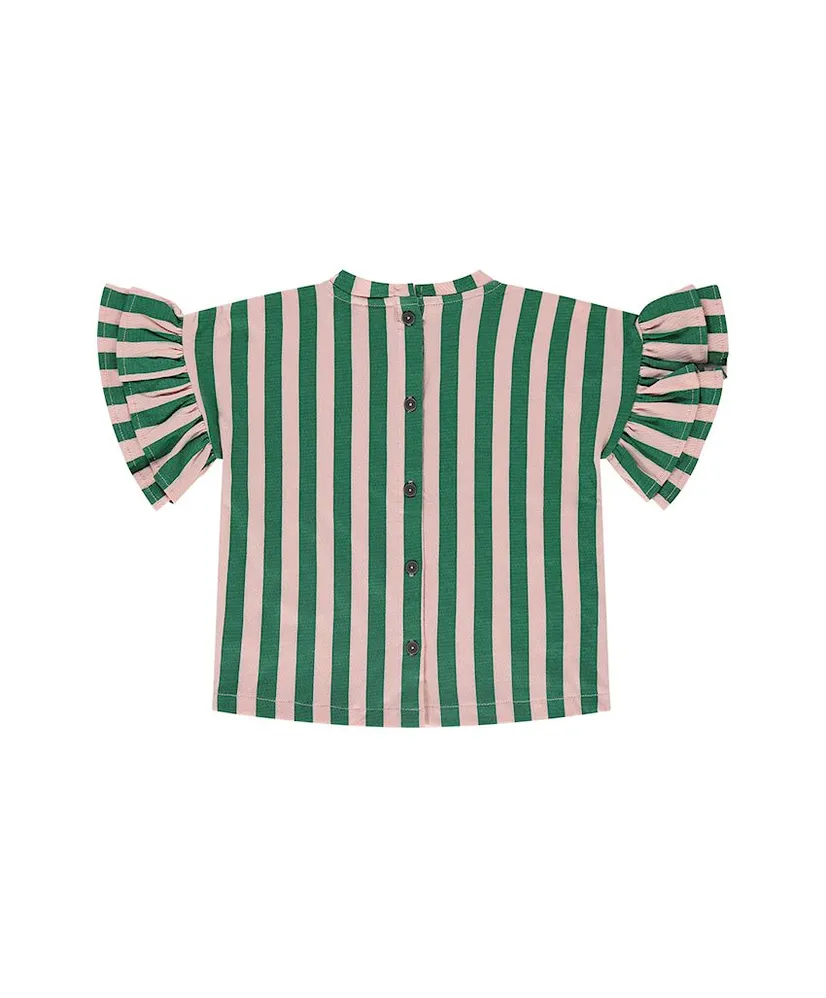 Stains & Stories Top Ruffle Gestreept