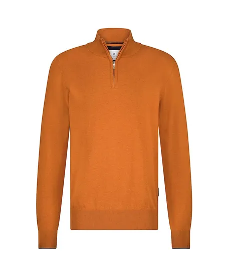 State of Art Half Zip Trui Effen