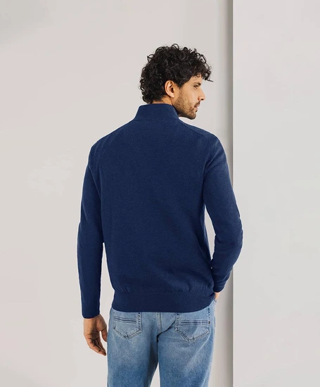 State of Art Half Zip Trui Effen