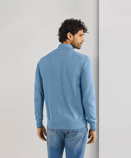 State of Art Half Zip Trui Effen