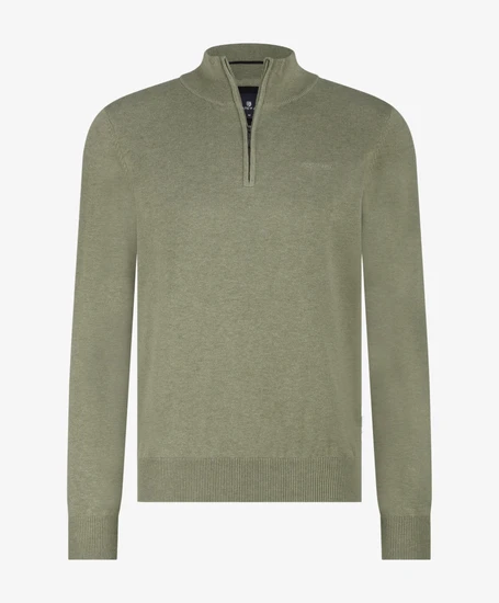 State of Art Half Zip Trui Effen