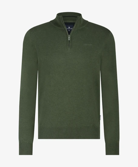 State of Art Half Zip Trui Effen