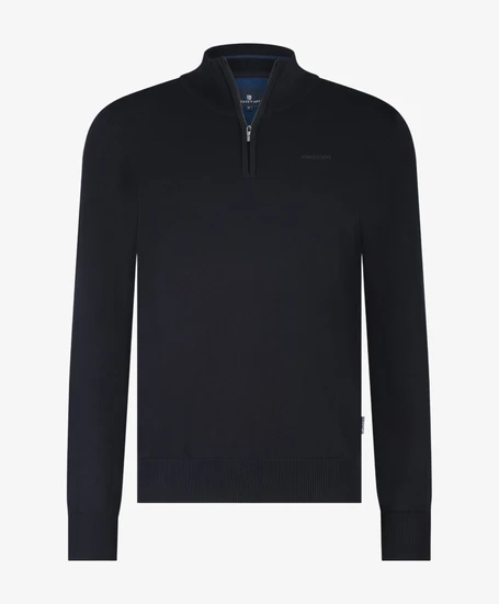 State of Art Half Zip Trui Effen