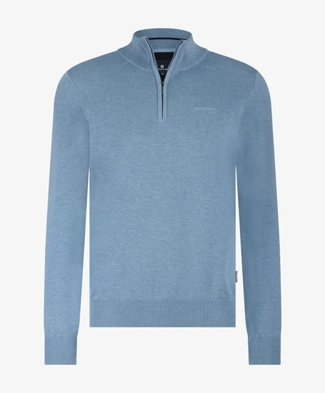 State of Art Half Zip Trui Effen