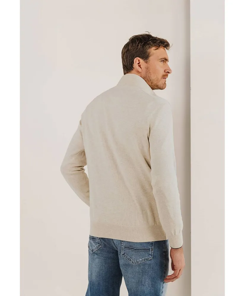 State of Art Half Zip Trui Effen