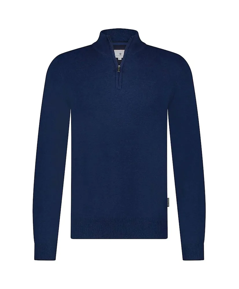 State of Art Half Zip Trui Effen