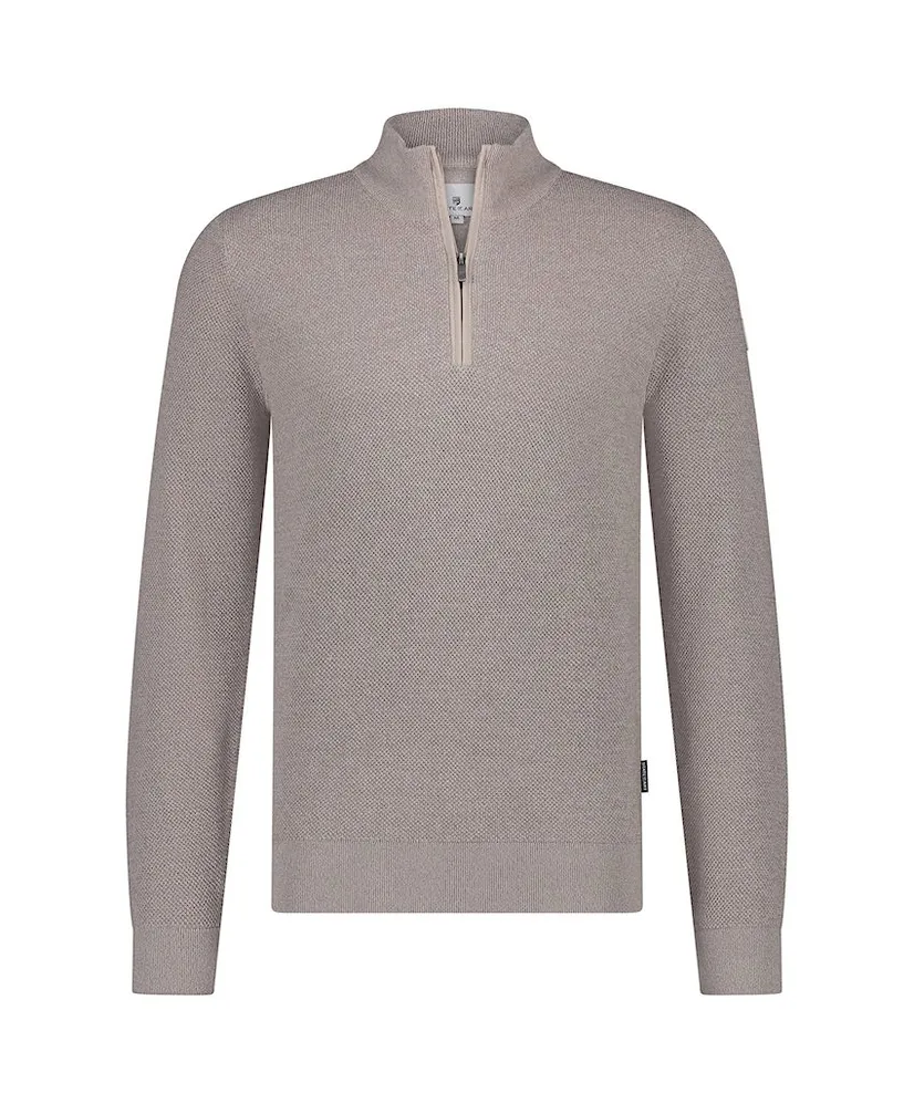 State of Art Half Zip Trui Effen