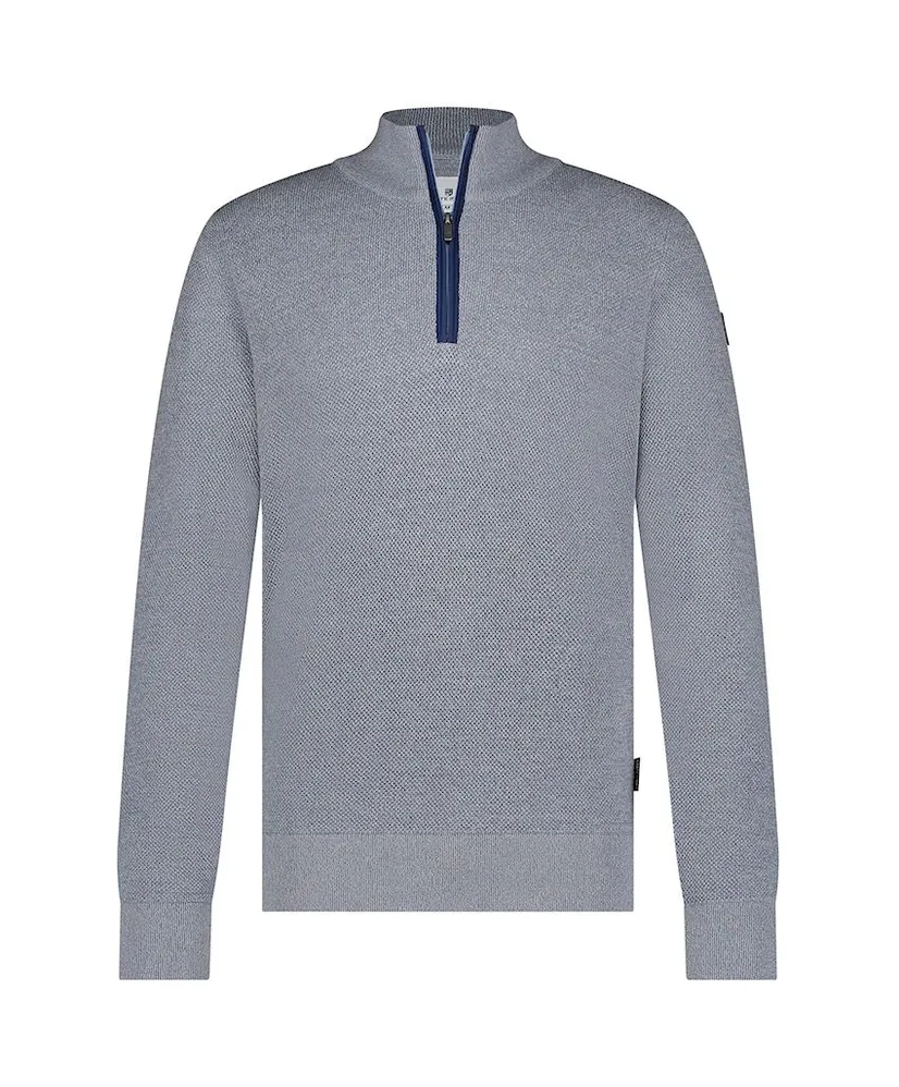 State of Art Half Zip Trui Effen