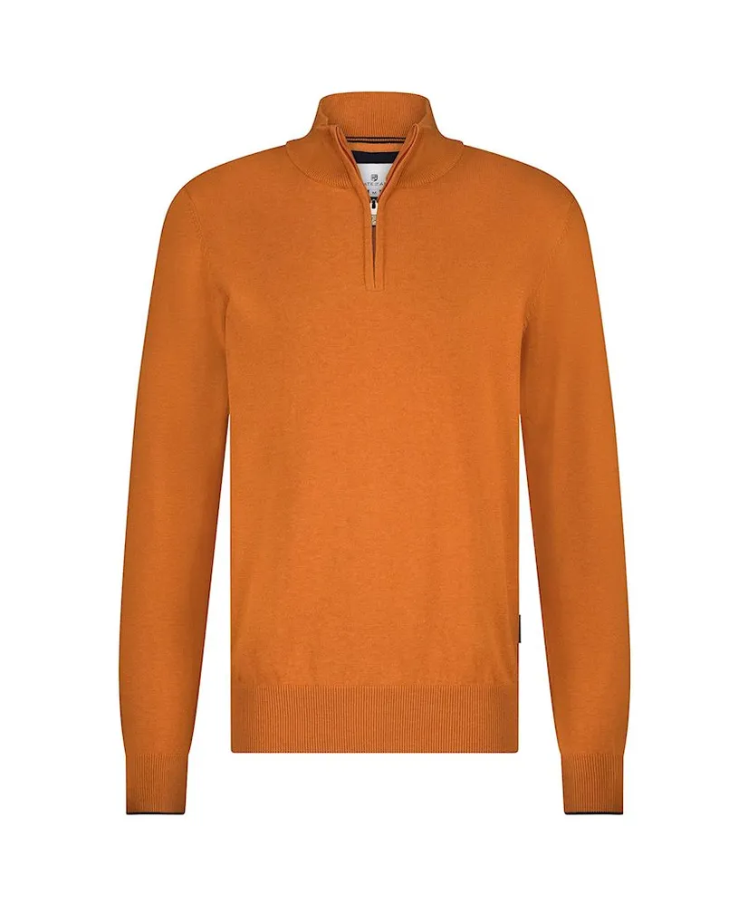 State of Art Half Zip Trui Effen