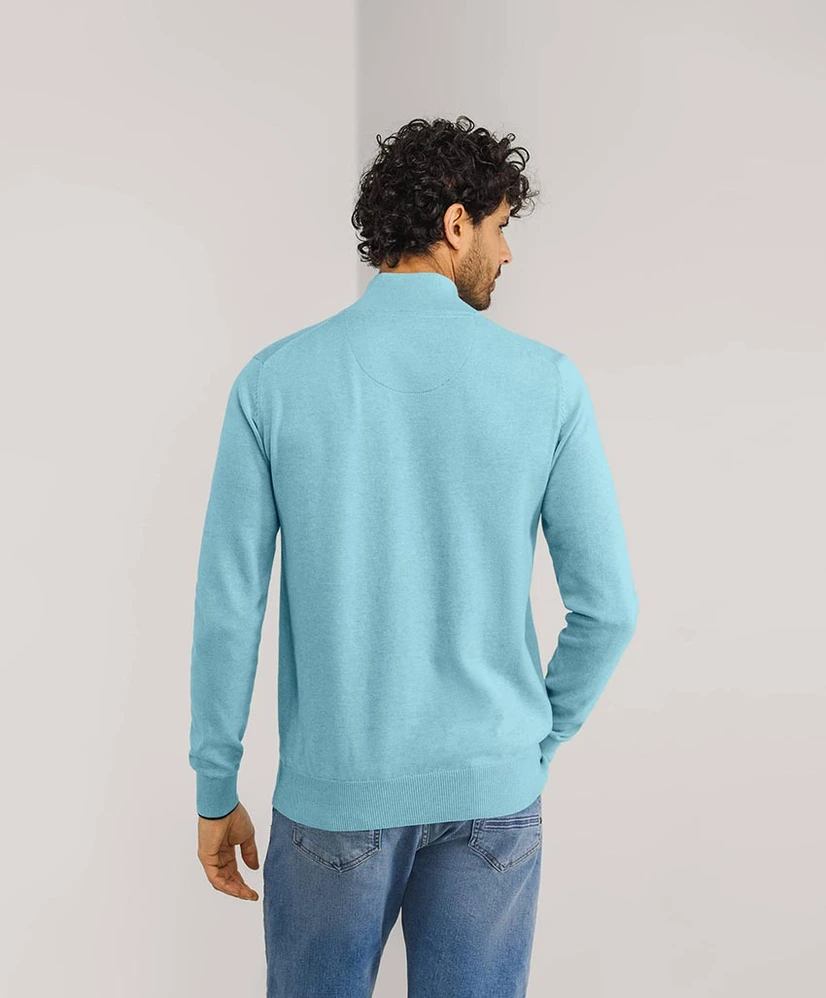 State of Art Half Zip Trui Effen