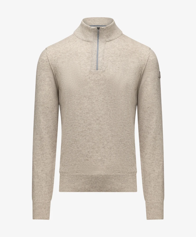 State of Art Half Zip Trui Effen