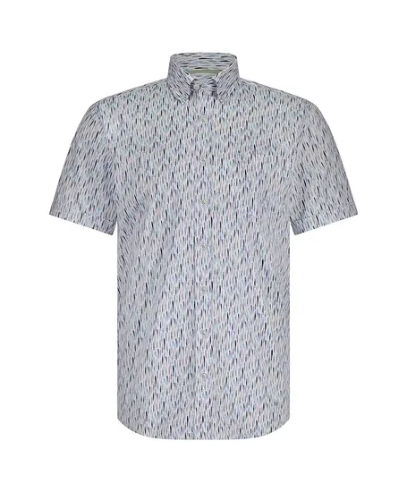 State of Art Overhemd Allover Print Regular Fit
