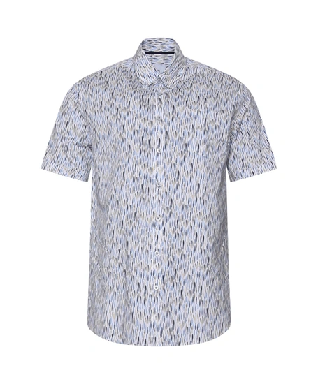 State of Art Overhemd Allover Print Regular Fit