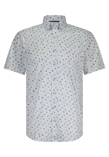 State of Art Overhemd Allover Print Regular Fit
