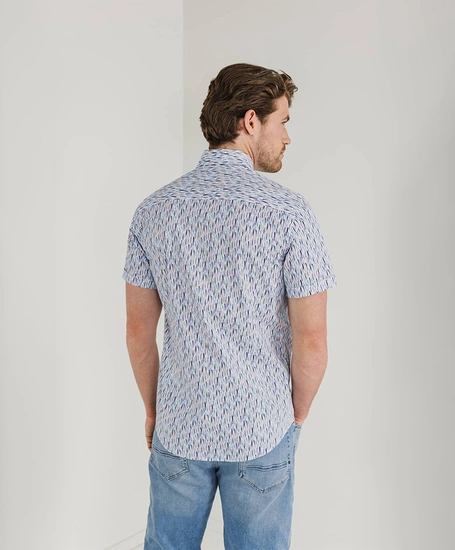 State of Art Overhemd Allover Print Regular Fit