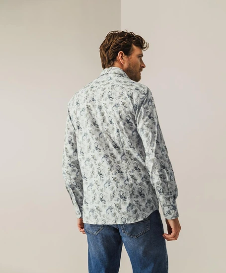 State of Art Overhemd Allover Print Regular Fit