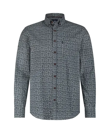 State of Art Overhemd Allover Print Regular Fit