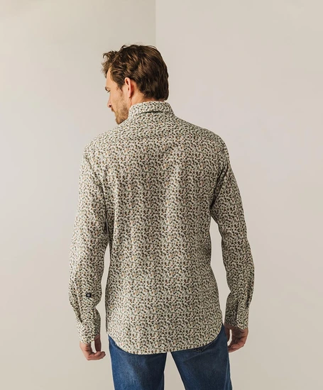 State of Art Overhemd Allover Print Regular Fit