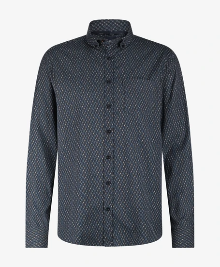 State of Art Overhemd Allover Print Regular Fit