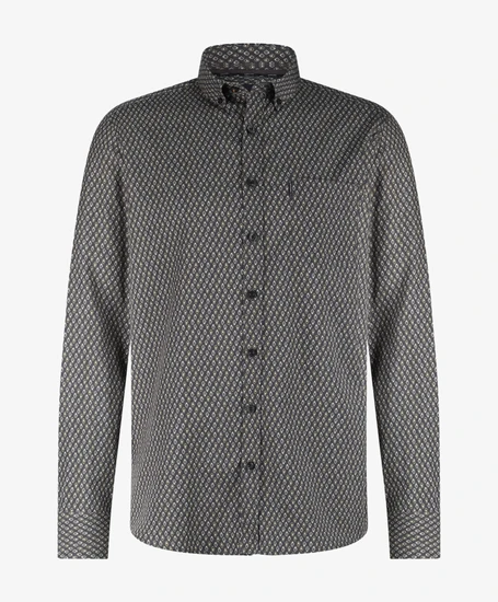 State of Art Overhemd Allover Print Regular Fit
