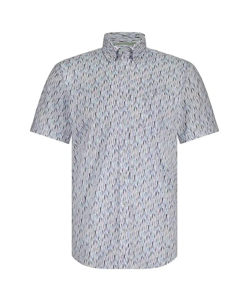 State of Art Overhemd Allover Print Regular Fit