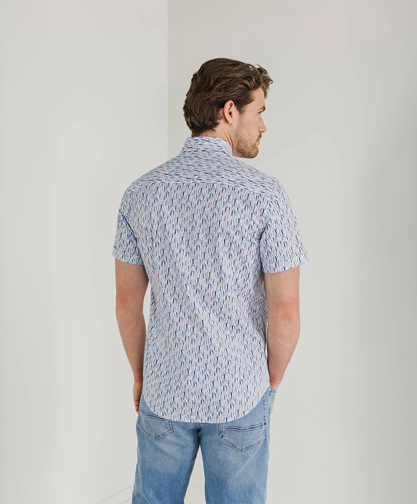 State of Art Overhemd Allover Print Regular Fit