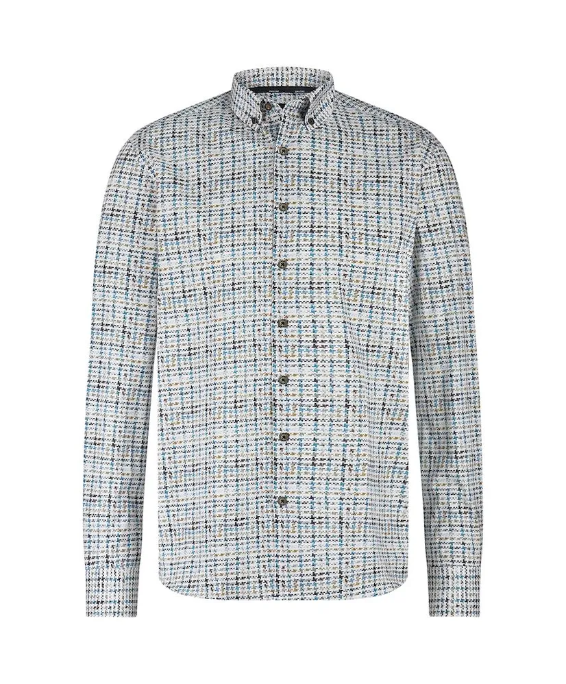 State of Art Overhemd Allover Print Regular Fit