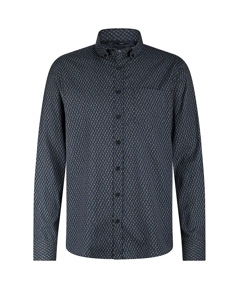 State of Art Overhemd Allover Print Regular Fit