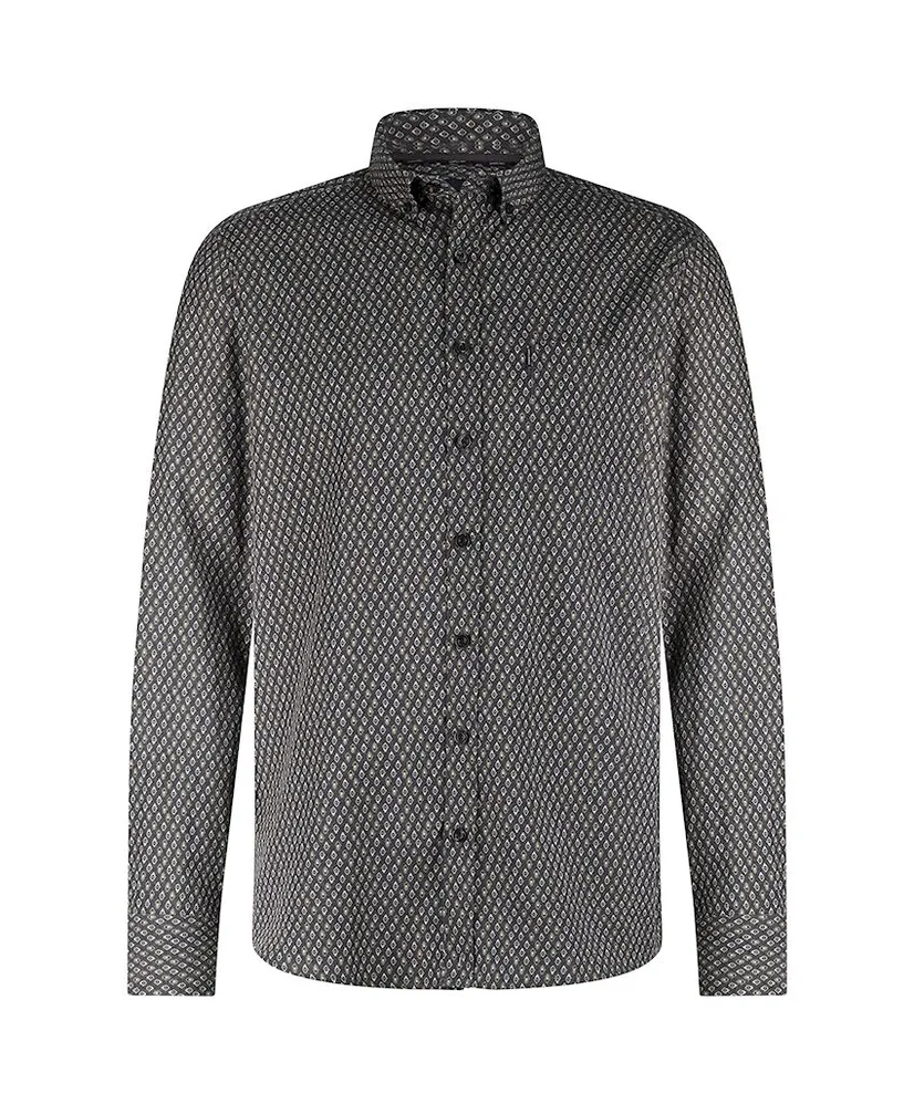 State of Art Overhemd Allover Print Regular Fit