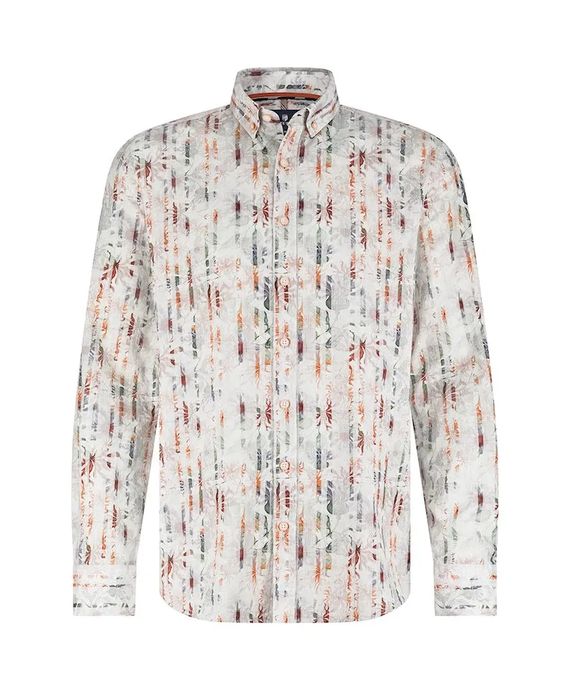 State of Art Overhemd Allover Print Regular Fit