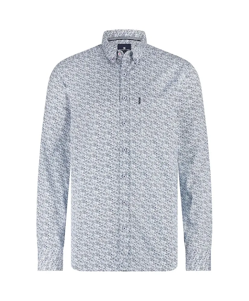State of Art Overhemd Allover Print Regular Fit