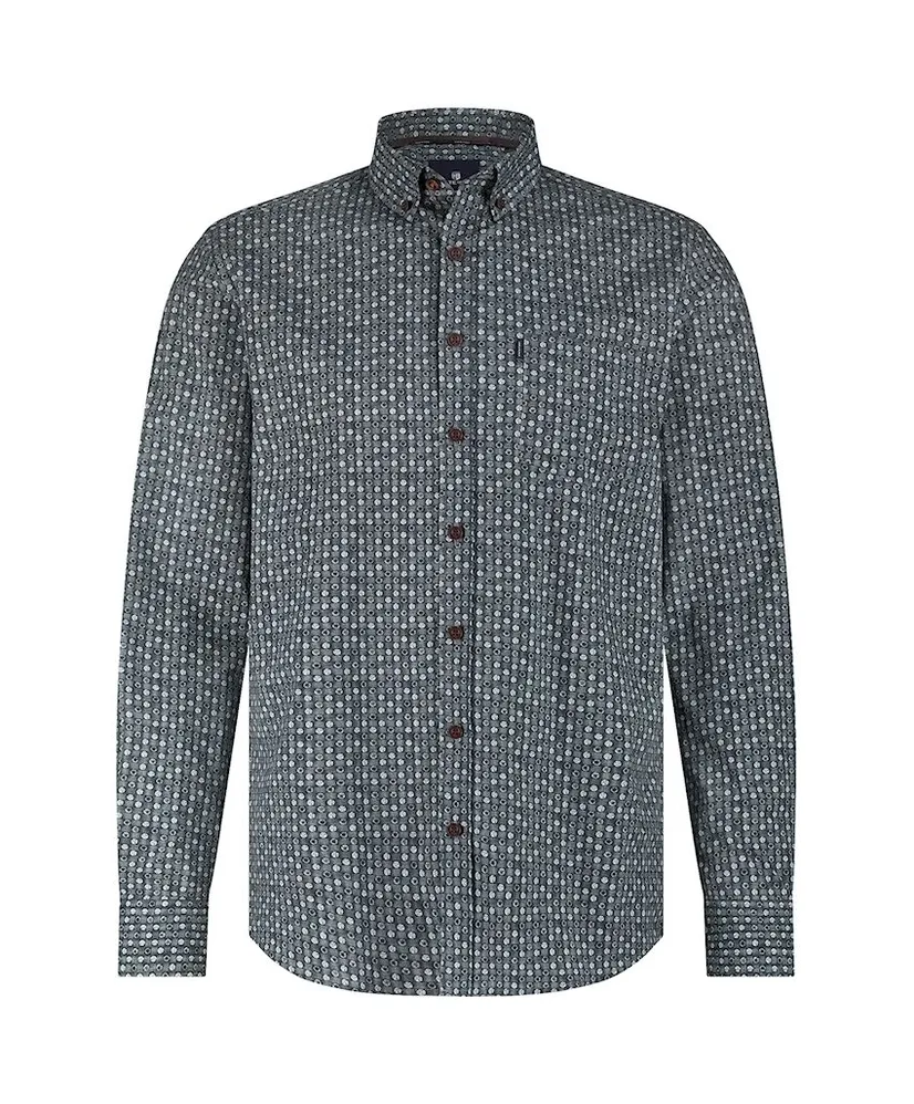 State of Art Overhemd Allover Print Regular Fit