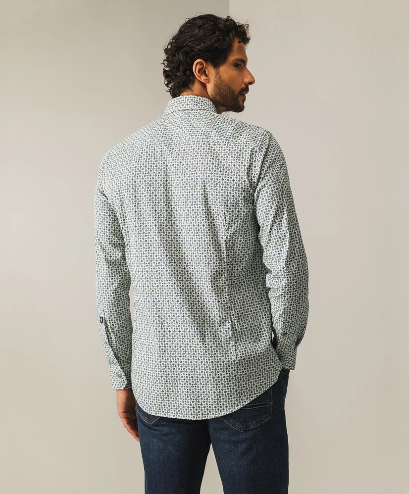 State of Art Overhemd Allover Print Regular Fit