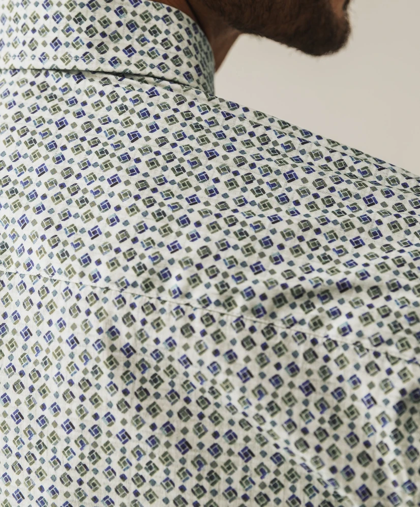 State of Art Overhemd Allover Print Regular Fit