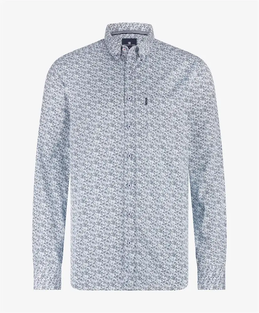 State of Art Overhemd Allover Print Regular Fit